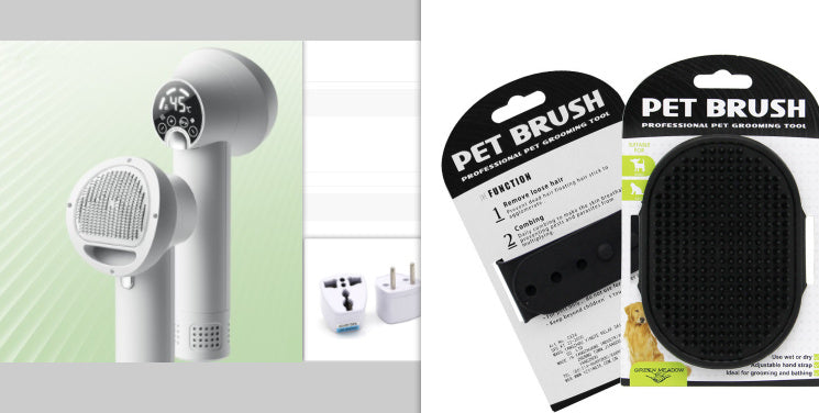 Gentle Blow-Dry Comb for Dogs & Cats