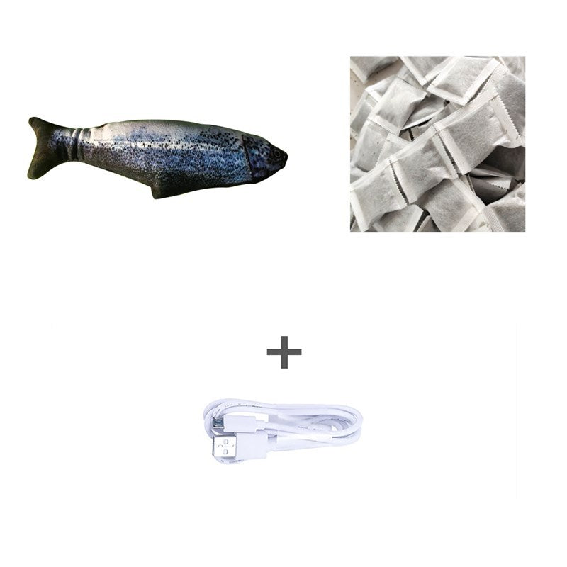 Electric Jumping Fish Toy for Fun, Active Cats