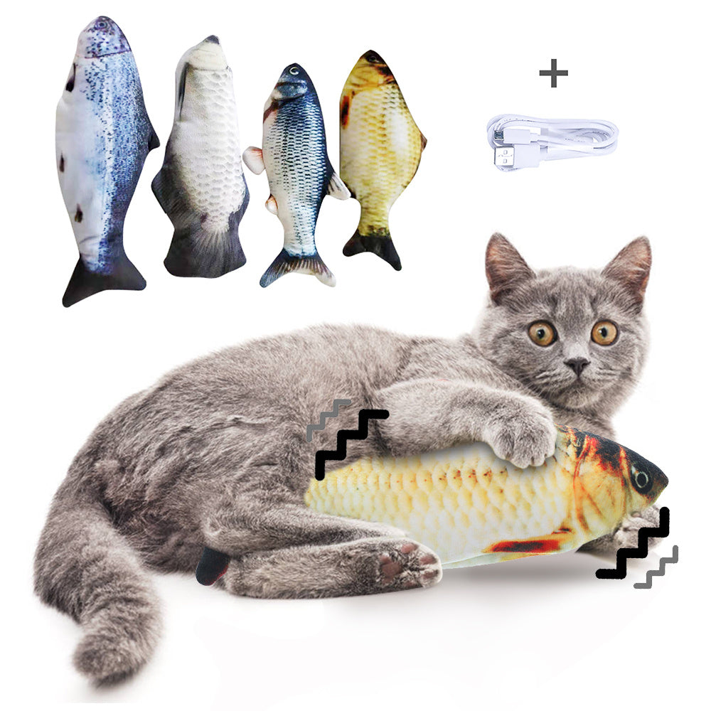 Electric Jumping Fish Toy for Fun, Active Cats