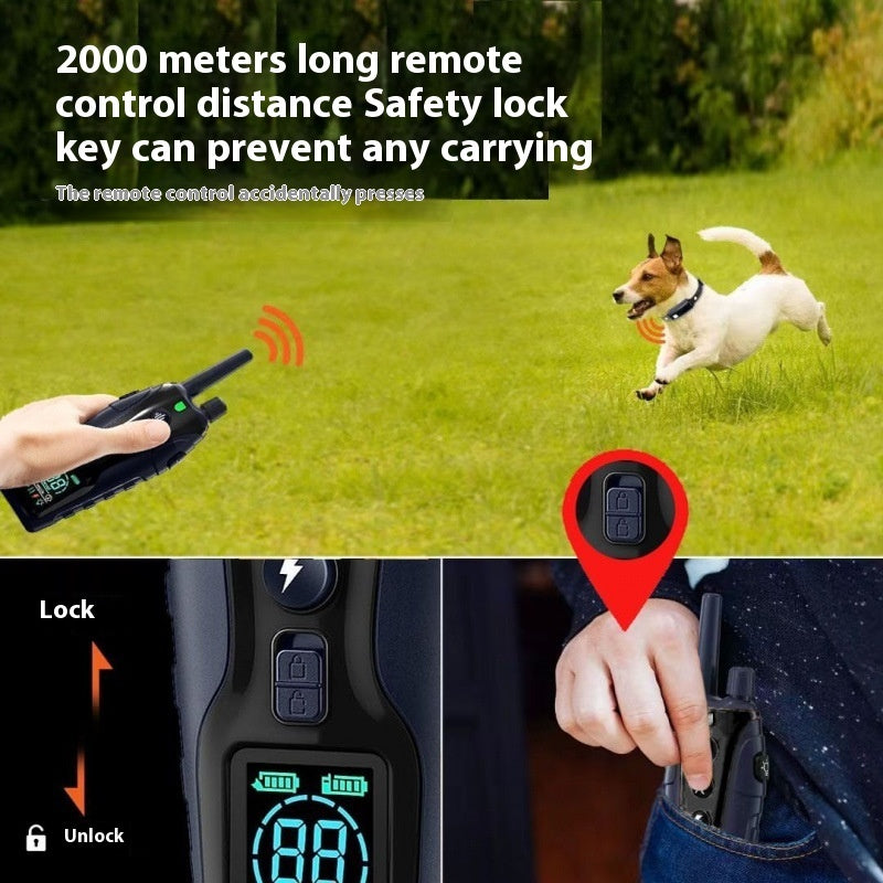 Smart Remote Dog Training Collar with Color Display & Safety Modes