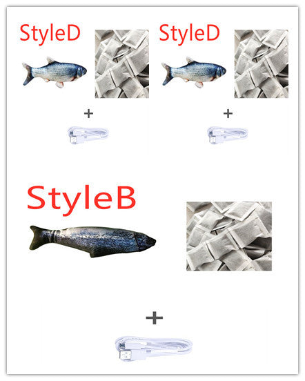 Electric Jumping Fish Toy for Fun, Active Cats