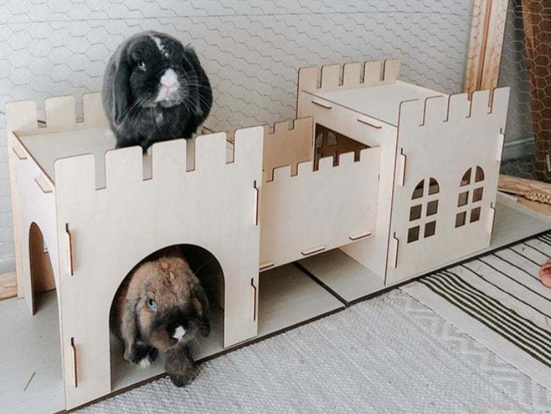 Detachable Rabbit Castle House for Happy Small Pets