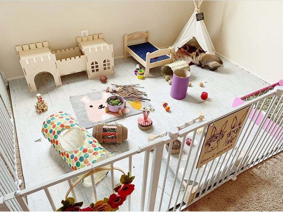 Detachable Rabbit Castle House for Happy Small Pets