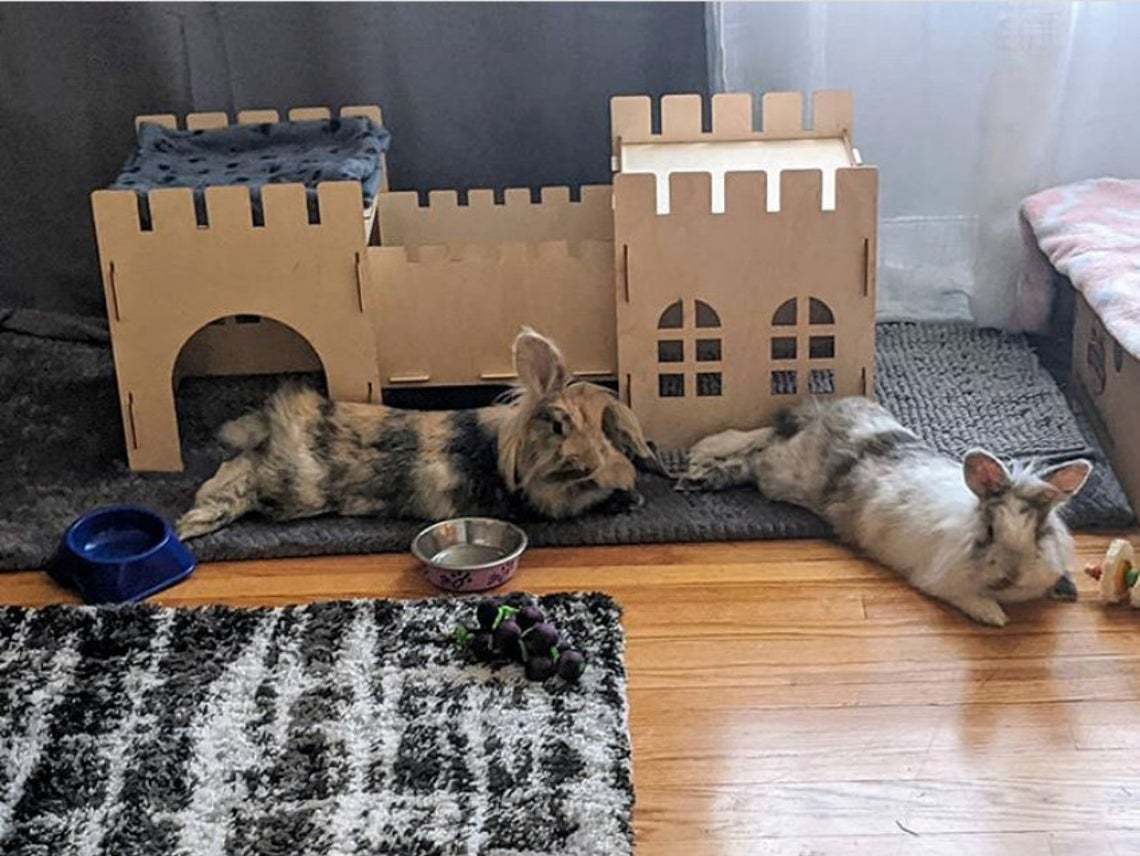 Detachable Rabbit Castle House for Happy Small Pets