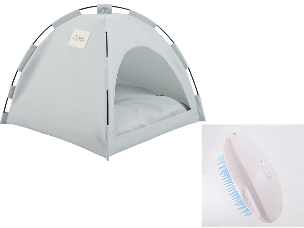 Cozy Cat & Dog Tent Bed with Cooling Comfort