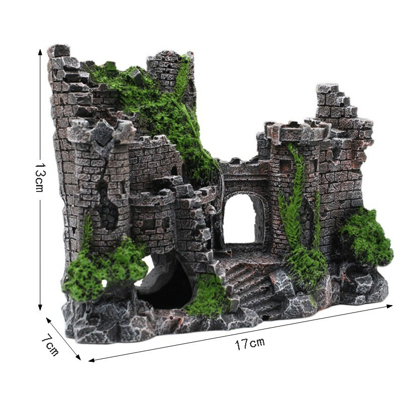 Resin Castle Ornament That Turns Any Fish Tank Enchanting