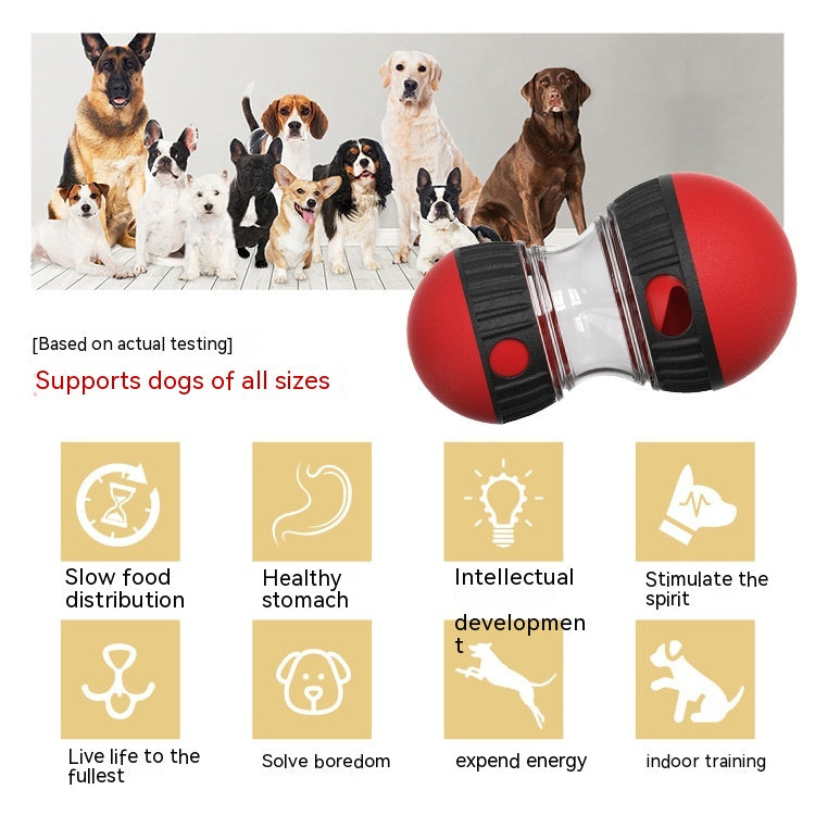 Interactive Food Dispensing Dog Toy – Tumbler Puzzle Ball for Slow Feeding & Mental Stimulation