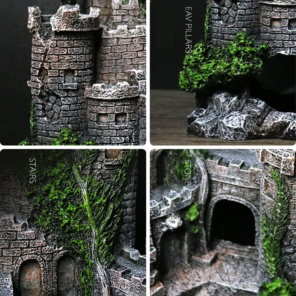 Resin Castle Ornament That Turns Any Fish Tank Enchanting