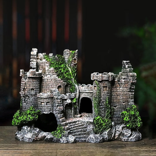 Resin Castle Ornament That Turns Any Fish Tank Enchanting