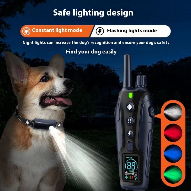 Smart Remote Dog Training Collar with Color Display & Safety Modes