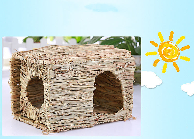 Natural Grass Mat for Happy Rabbits and Small Pets