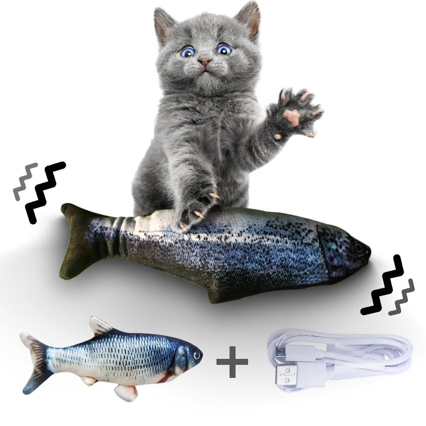 Electric Jumping Fish Toy for Fun, Active Cats