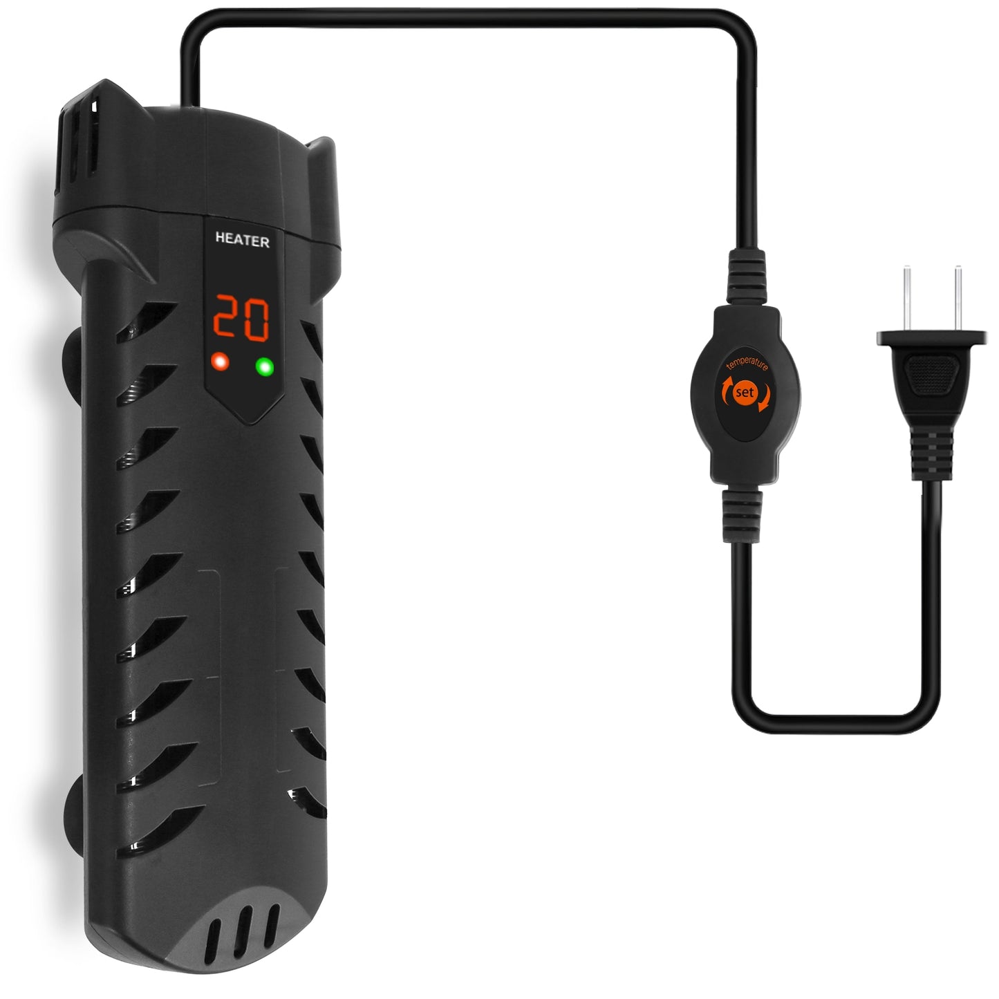 Submersible 500W Fish Tank Heater for Fresh & Saltwater