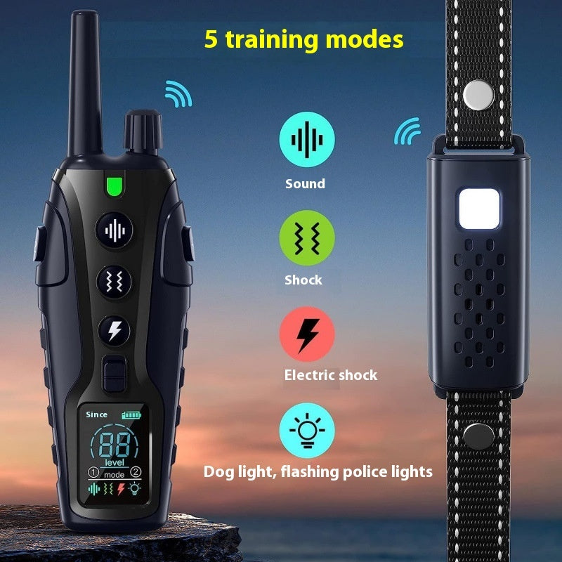 Smart Remote Dog Training Collar with Color Display & Safety Modes