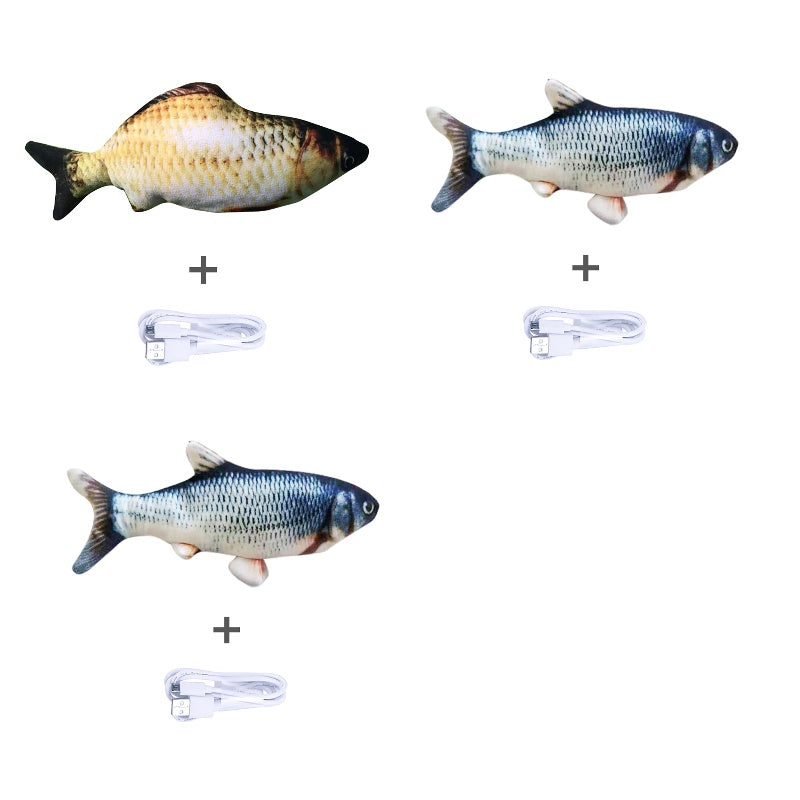 Electric Jumping Fish Toy for Fun, Active Cats