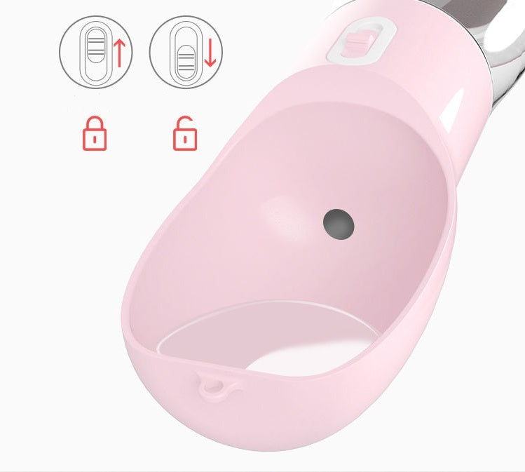 Pink keychain lock with icons on a white background