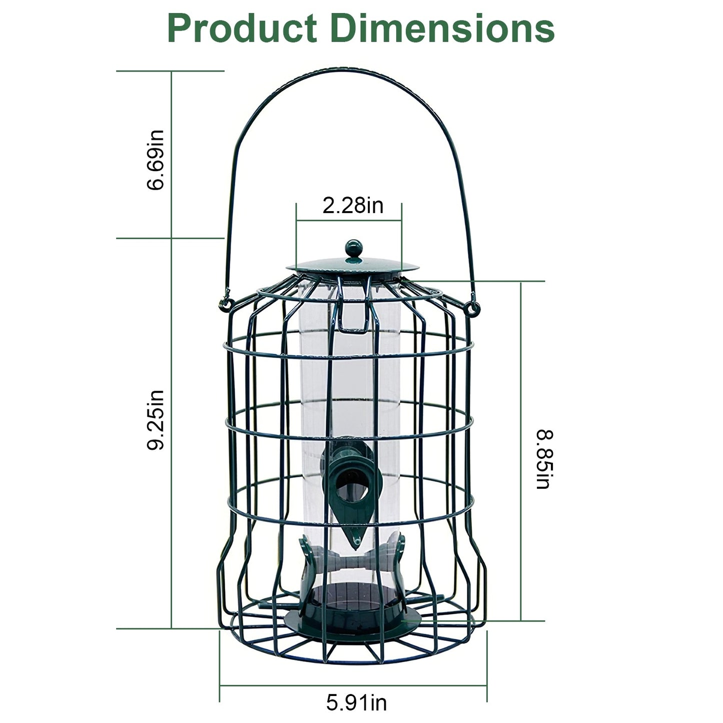 Durable Outdoor Bird Feeder for Small Songbirds