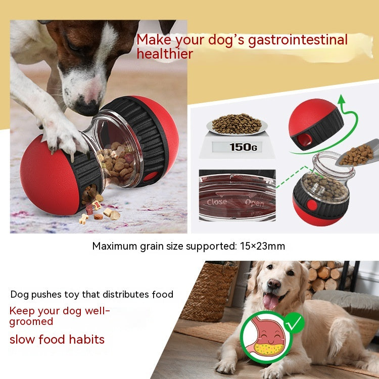 Interactive Food Dispensing Dog Toy – Tumbler Puzzle Ball for Slow Feeding & Mental Stimulation