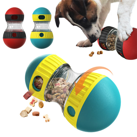 Interactive Food Dispensing Dog Toy – Tumbler Puzzle Ball for Slow Feeding & Mental Stimulation