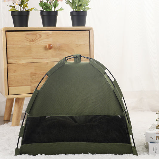 Cozy Cat & Dog Tent Bed with Cooling Comfort