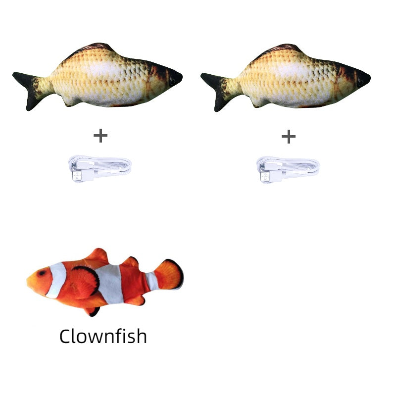 Electric Jumping Fish Toy for Fun, Active Cats