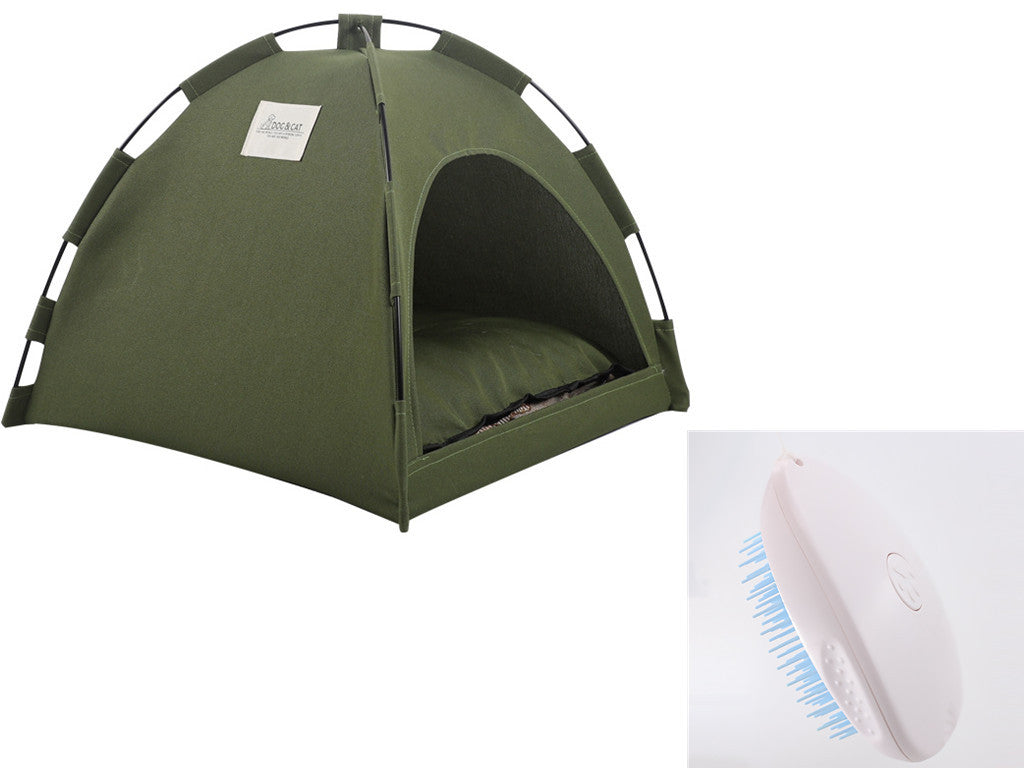 Cozy Cat & Dog Tent Bed with Cooling Comfort
